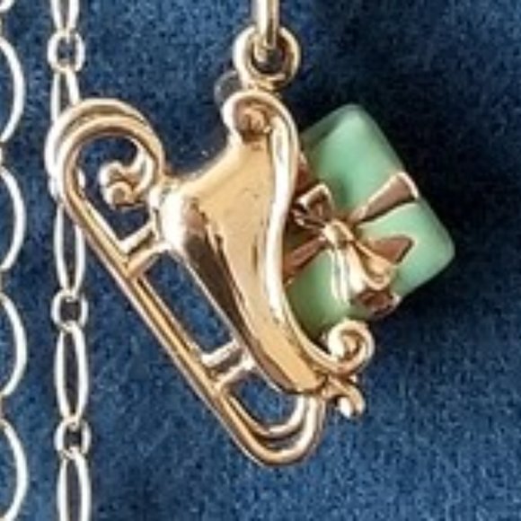 In Search of Tiffany and Co Bow Box Sled Christmas Charm - Picture 2 of 2